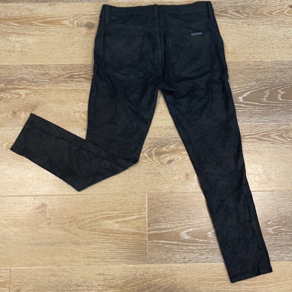 HUDSON - Black Cracked Glass Print Pants -Size 26 - Picture 5 of 7